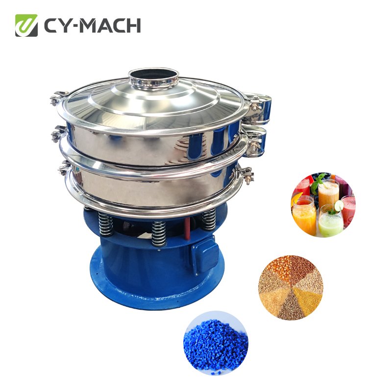 High Screening 100-400 Mesh Organic Fertilizer Nickel Rotary Vibrating Screening Equipment Polyurethane Panel