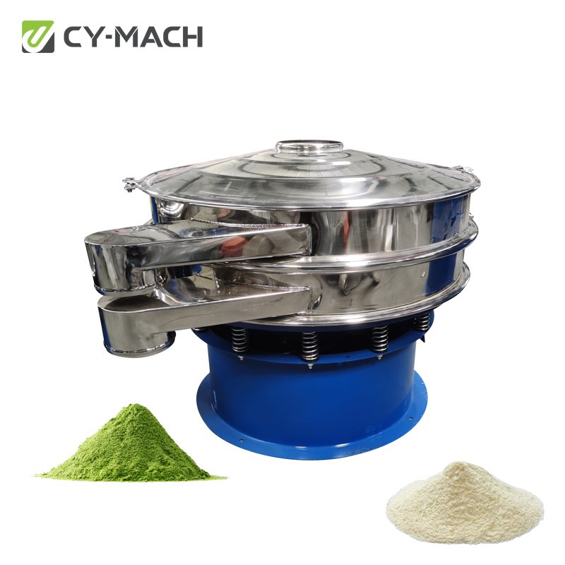 High Screening 100-400 Mesh Organic Fertilizer Nickel Rotary Vibrating Screening Equipment Polyurethane Panel