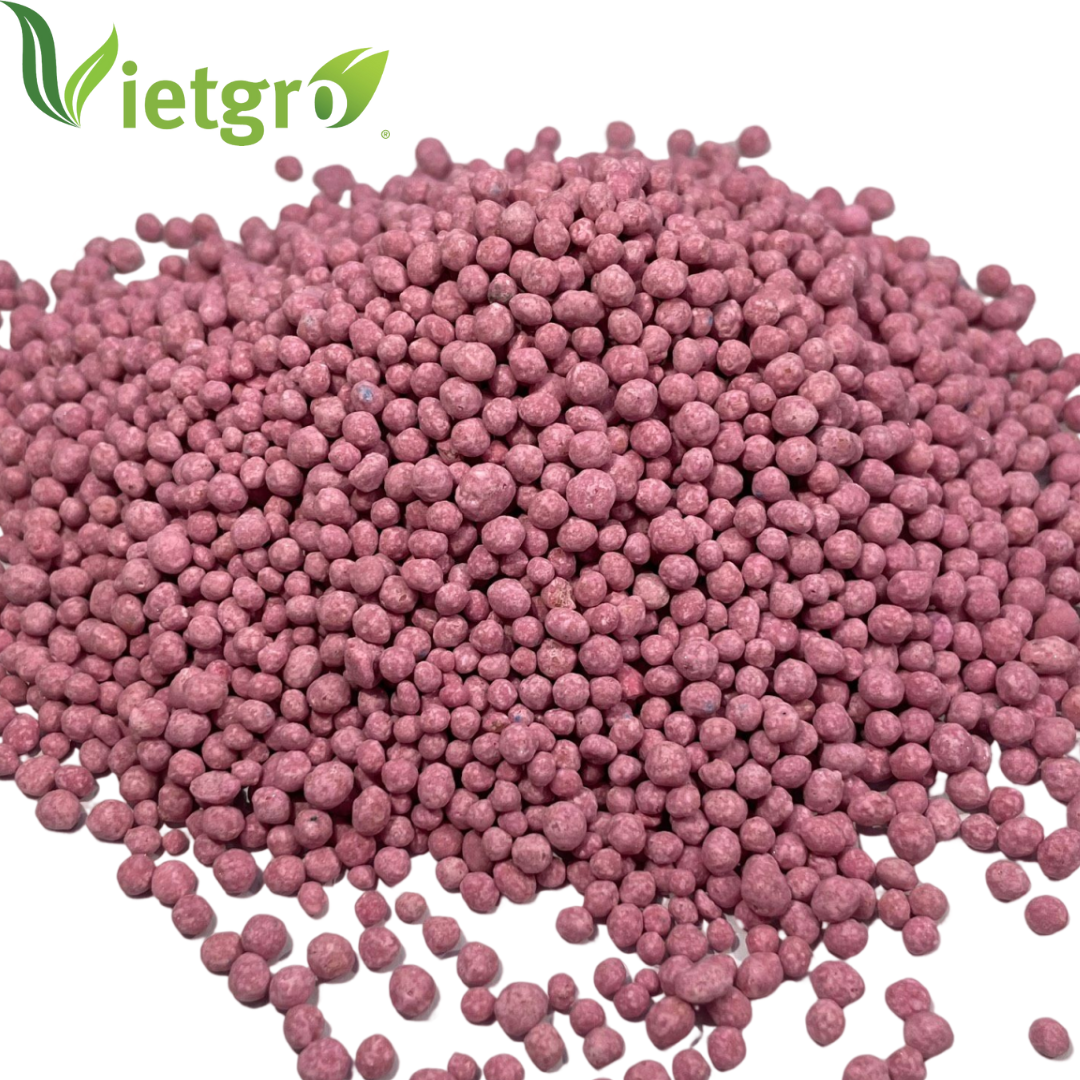 VGF NPK Amino 16-16-16+TE (K2SO4) Compound Fertilizer - Granular Fertilizer - Color: Light Pink - 25KG