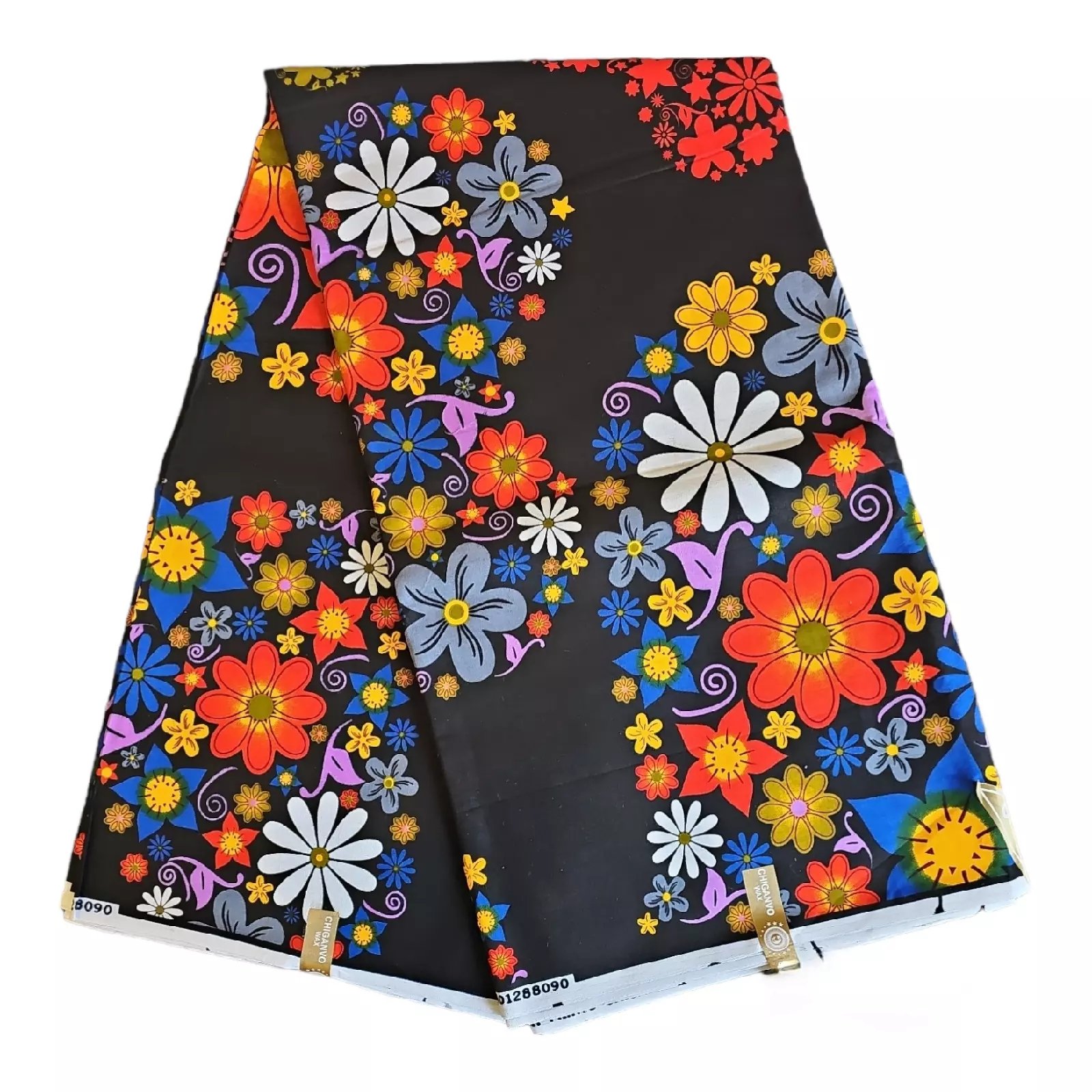 High-Quality African Wax Printed Holland Loincloth with Vibrant Patterns, Ideal for Traditional Wear and Custom Designs