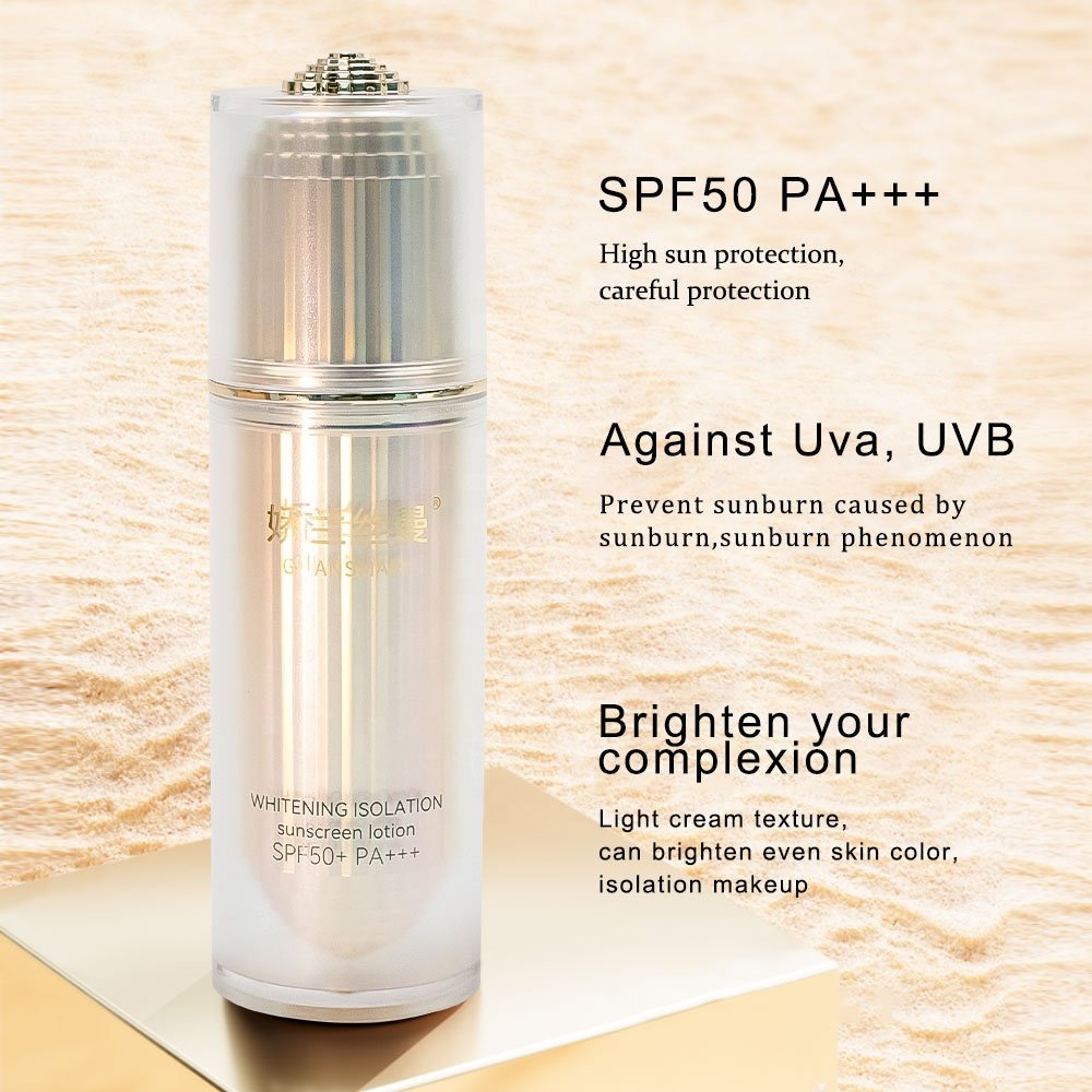 NEW Private Label All Day UVA Sunscreen lotions Waterproof SPF 50+ Moisturizing Mineral Sunscreen With Zinc Oxide