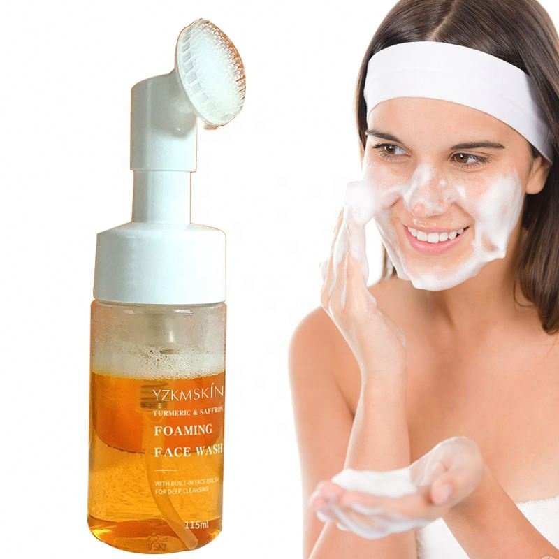 Turmeric Face Wash Oem Custom Facial Turmeric Honey Organic Deep Cleansing Gel Clarifying Face Water Hydrating facial Cleanser