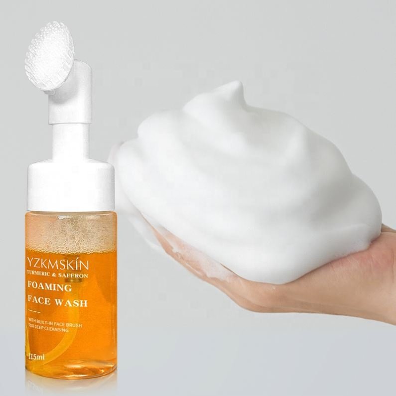 Turmeric Face Wash Oem Custom Facial Turmeric Honey Organic Deep Cleansing Gel Clarifying Face Water Hydrating facial Cleanser