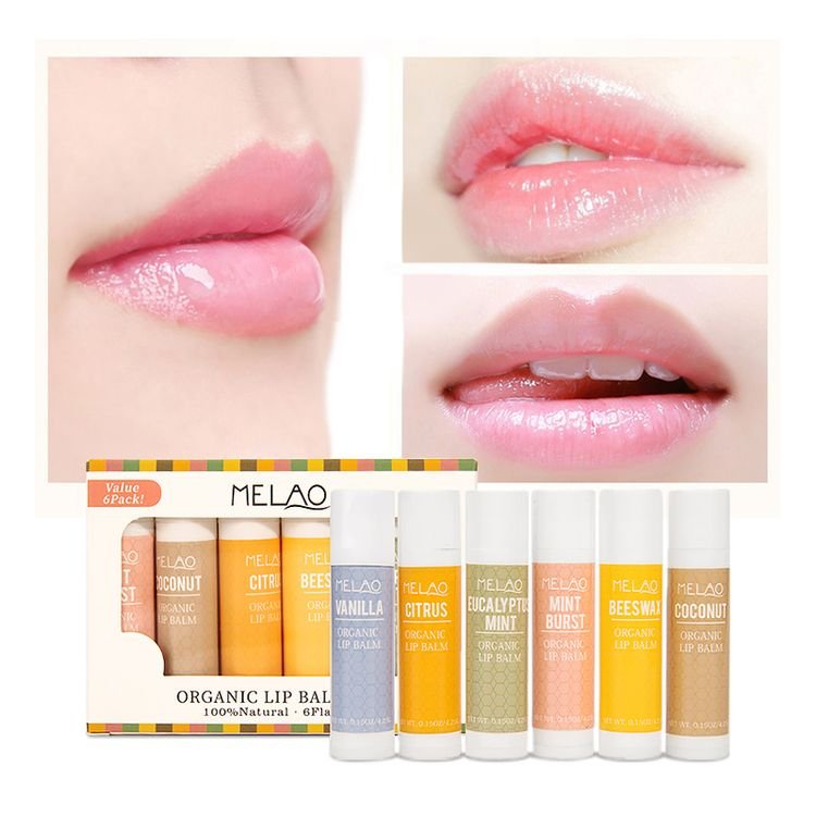 New Product Private Label Cute Moisturizing Nourishing Vegan Natural Organic Lip Balm Kit