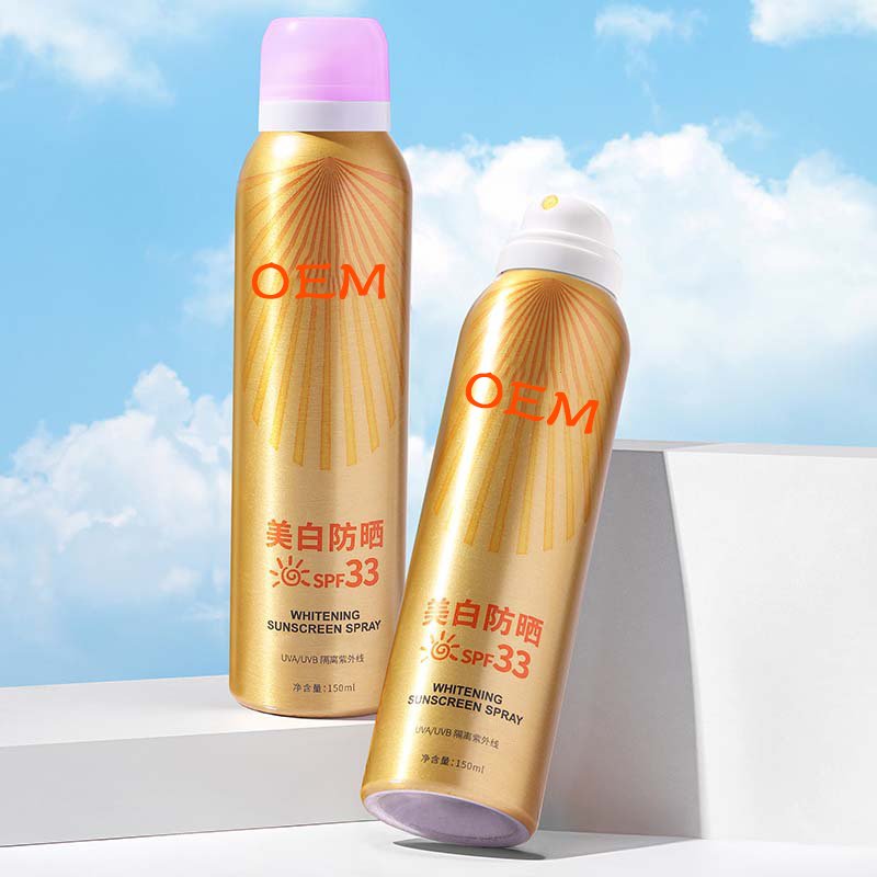 Manufacturer Private Label Sun Block Cream Mineral Lotion Shimmer Sunscreen Spray