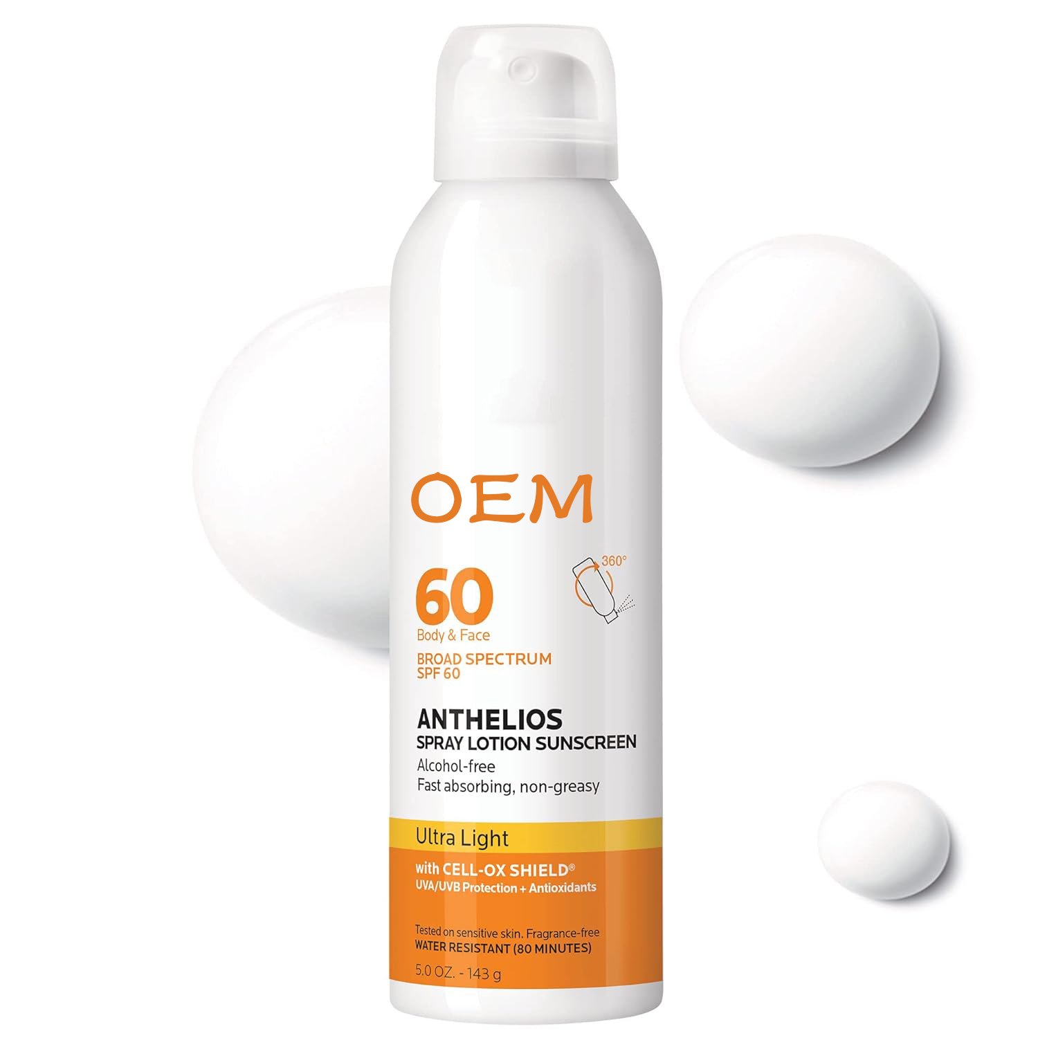 Manufacturer Private Label Sun Block Cream Mineral Lotion Shimmer Sunscreen Spray