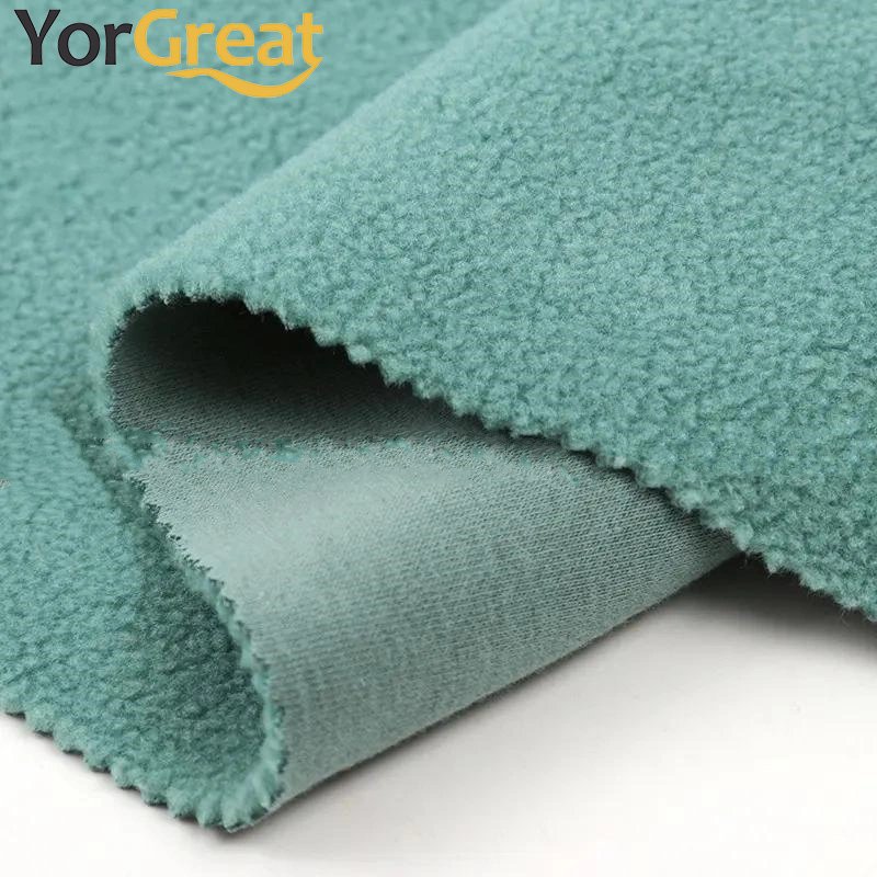 Outdoor Fashion 100% polar miro fleece winter warm knit fabric 200gsm
