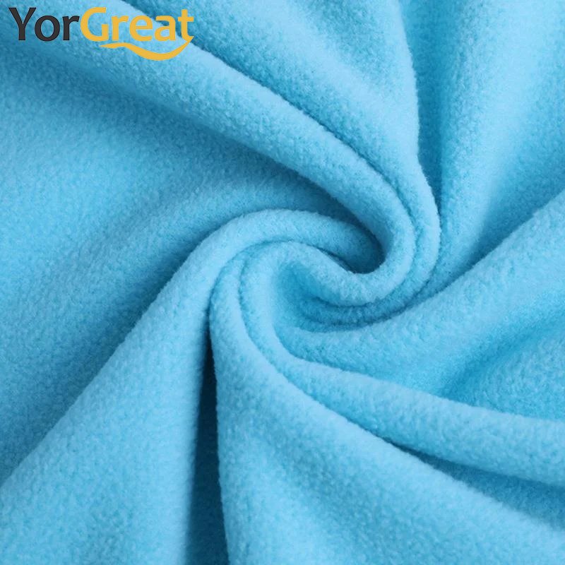 Outdoor Fashion 100% polar miro fleece winter warm knit fabric 200gsm