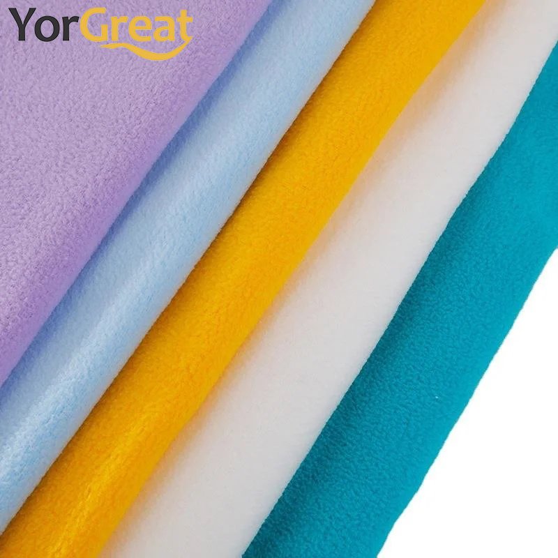 Outdoor Fashion 100% polar miro fleece winter warm knit fabric 200gsm