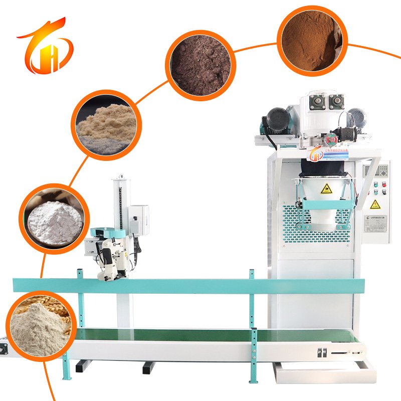 15kg 25kg Fish Bone Milk Powder Automatic Packing Machine 50kg Wheat Bran Chemical Maize Flour Packing Powder Packing Machine