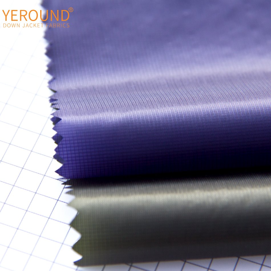 10D 100% Nylon Plaid Ultra-Thin Breathable down Jacket Fabric with 10D Yarn Count super lightweight comfortable feeling