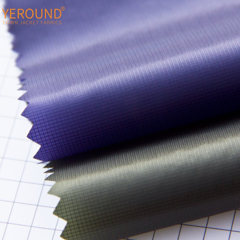 10D 100% Nylon Plaid Ultra-Thin Breathable down Jacket Fabric with 10D Yarn Count super lightweight comfortable feeling