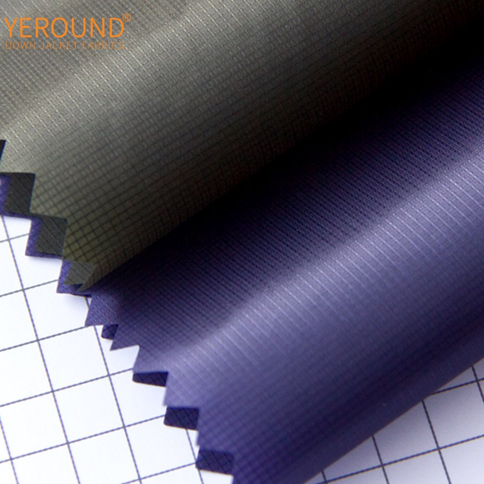 10D 100% Nylon Plaid Ultra-Thin Breathable down Jacket Fabric with 10D Yarn Count super lightweight comfortable feeling
