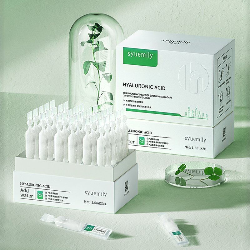 Private Label Skin Care Brightening Repairing Anti Aging Small Molecele Hyaluronic Acid Ampoule Serum
