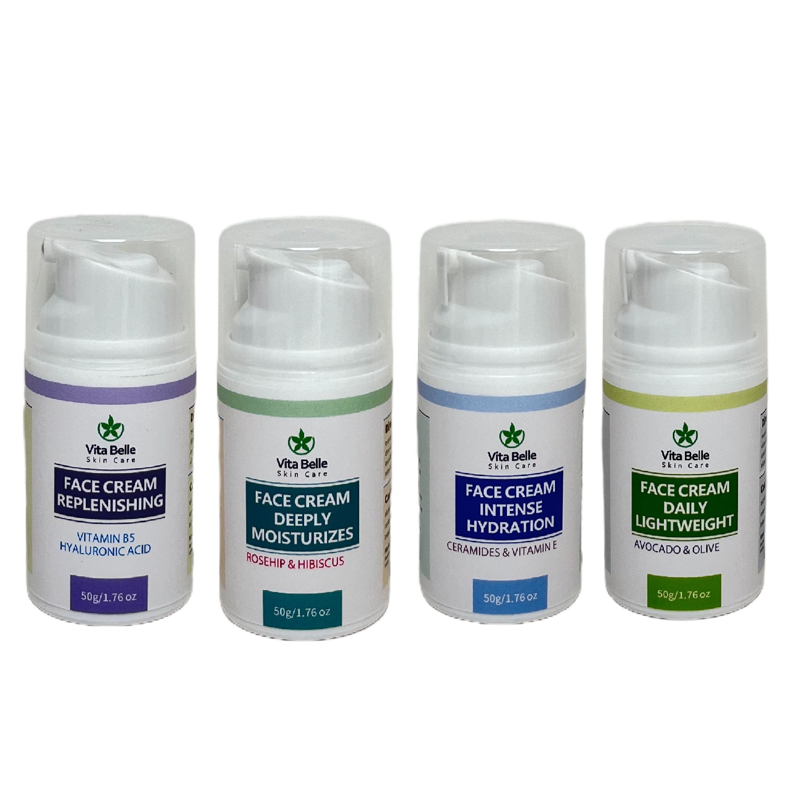 Hypoallergenic Shea Butter Hydrating B5 Facial Cream for Sensitive Skin, Water-oil Balance