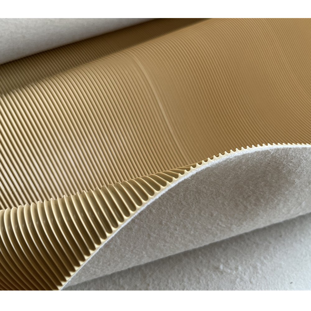 Hard- wearing fine ribbed crepe natural rubber sheet for boots sole shoe outsole sheet