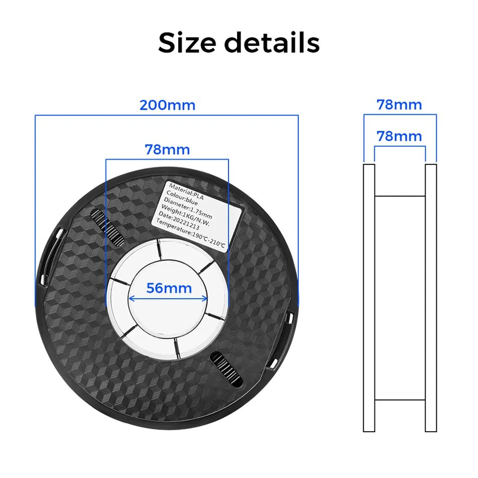 TWOTREES 3D PLA Filament 1.75 Multi-colors 1kg plastic rods Filament 1.75 3D Printer Filament Impressora for Ender 3 Pro