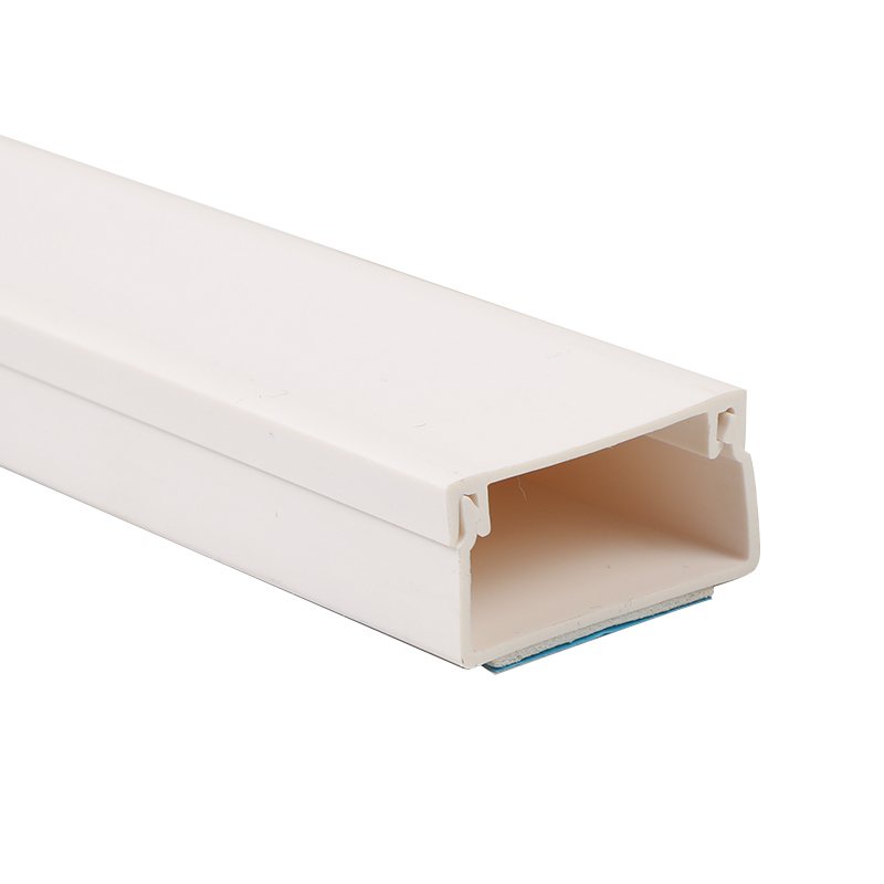 White Wall Mounted Arc Floor Cable Channel Pvc Cord Cover/Industrial Floor Trunking