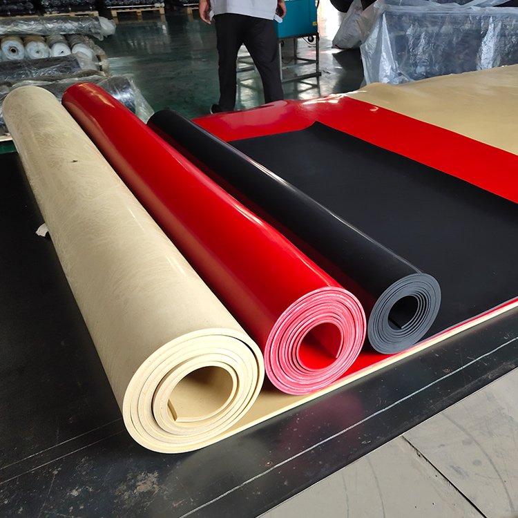 HIgh tear resistant red rubber sheet for gold mines