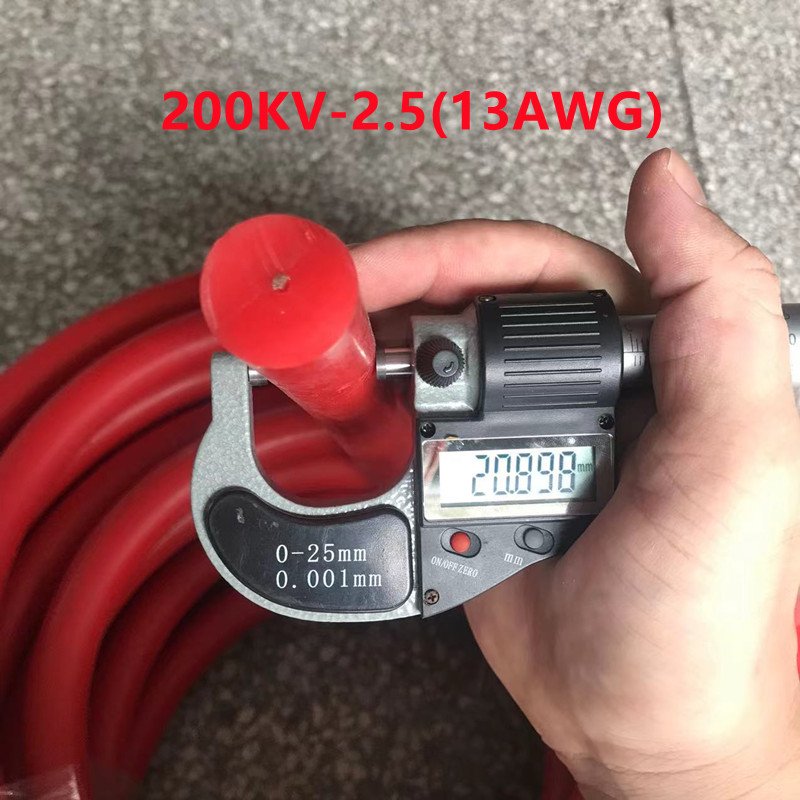1 meter price 50KV 70KV 100KV 200KV 150KV Silicone High Voltage Wire 16/13/11AWG Tinned Copper Core Automotive Ignition Wire