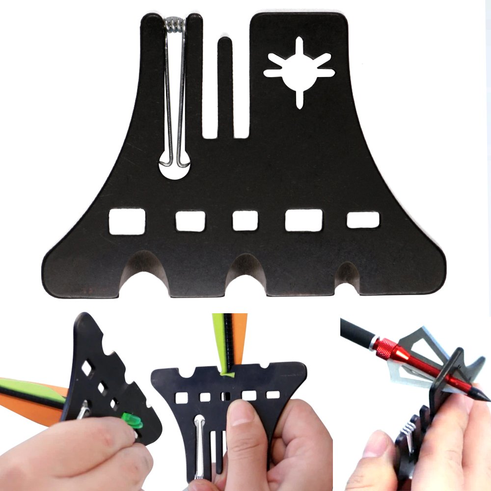 New Multifunctional Arrow Repairer Tool Fletch Removing Gear Cleaner Bow Nock Adjusting Device for Archery Hunting Shooting