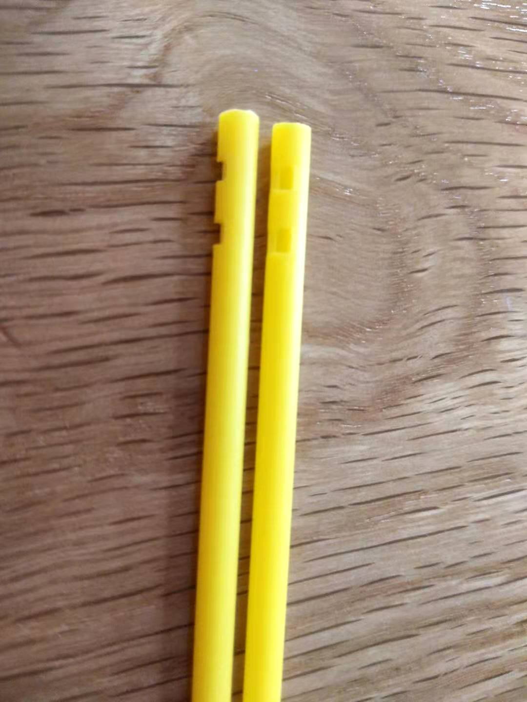 lollipop sticks food grade single notch or double notch 80*3.5MM candy packaging tubes bars rods stick lolly lollypop plastic