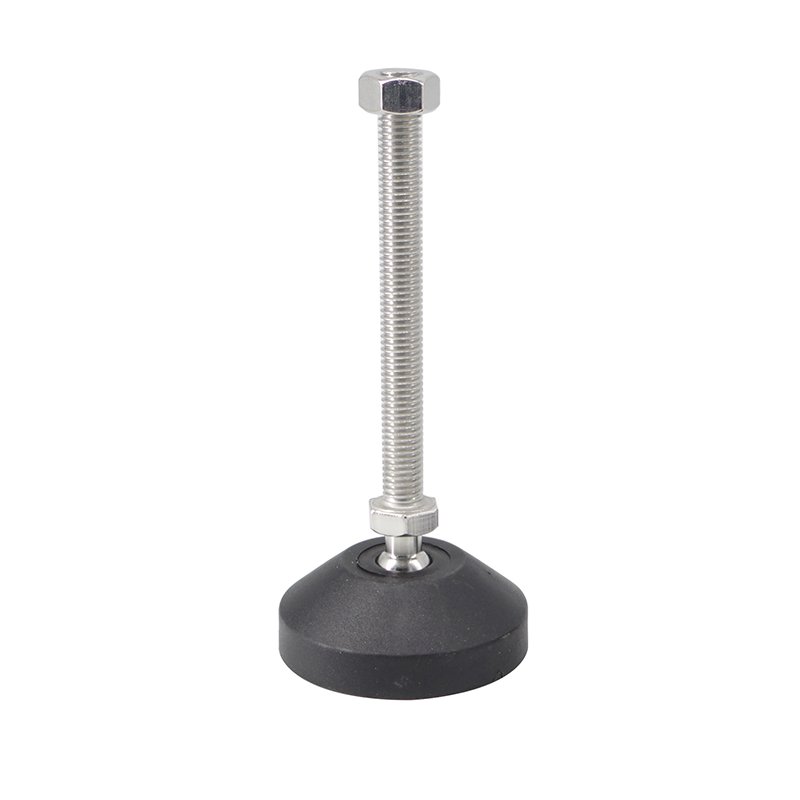 Factory Direct M12*50 60D Nylon Foot Rubber adjustable leveling feet Large Base Glides for Aluminium Profile#7899