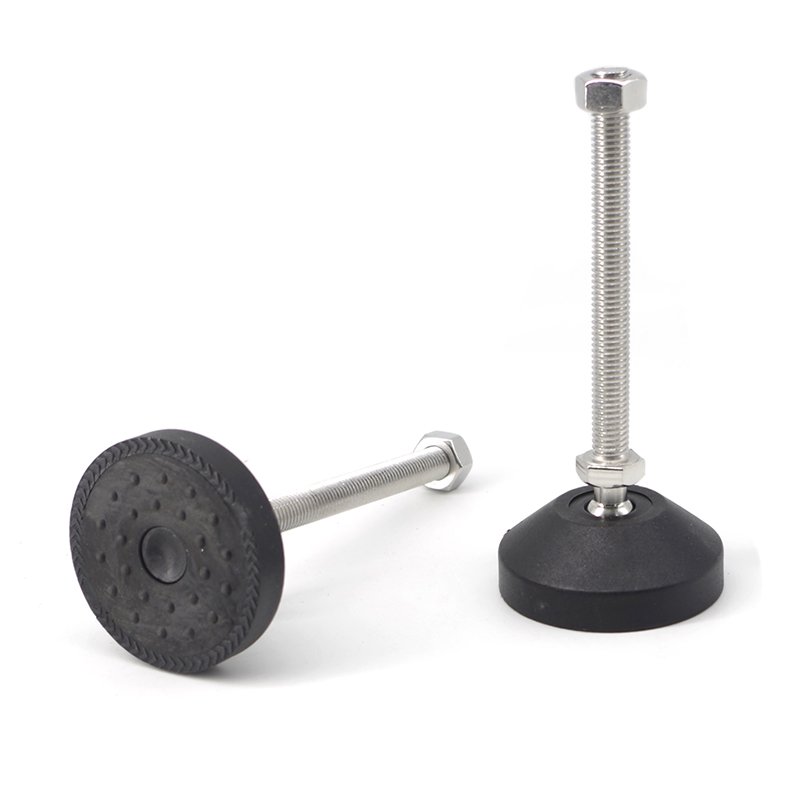 Factory Direct M12*50 60D Nylon Foot Rubber adjustable leveling feet Large Base Glides for Aluminium Profile#7899