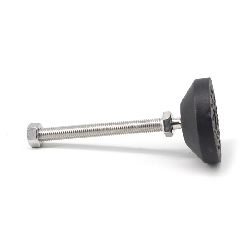 Factory Direct M12*50 60D Nylon Foot Rubber adjustable leveling feet Large Base Glides for Aluminium Profile#7899