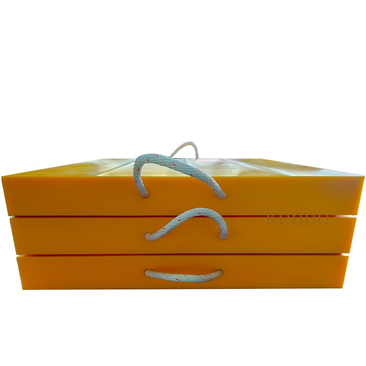 UHMWPE Cribbing Blocks Rigid Crane Foot Support Outrigger Pads Crane Mat for Construction Site