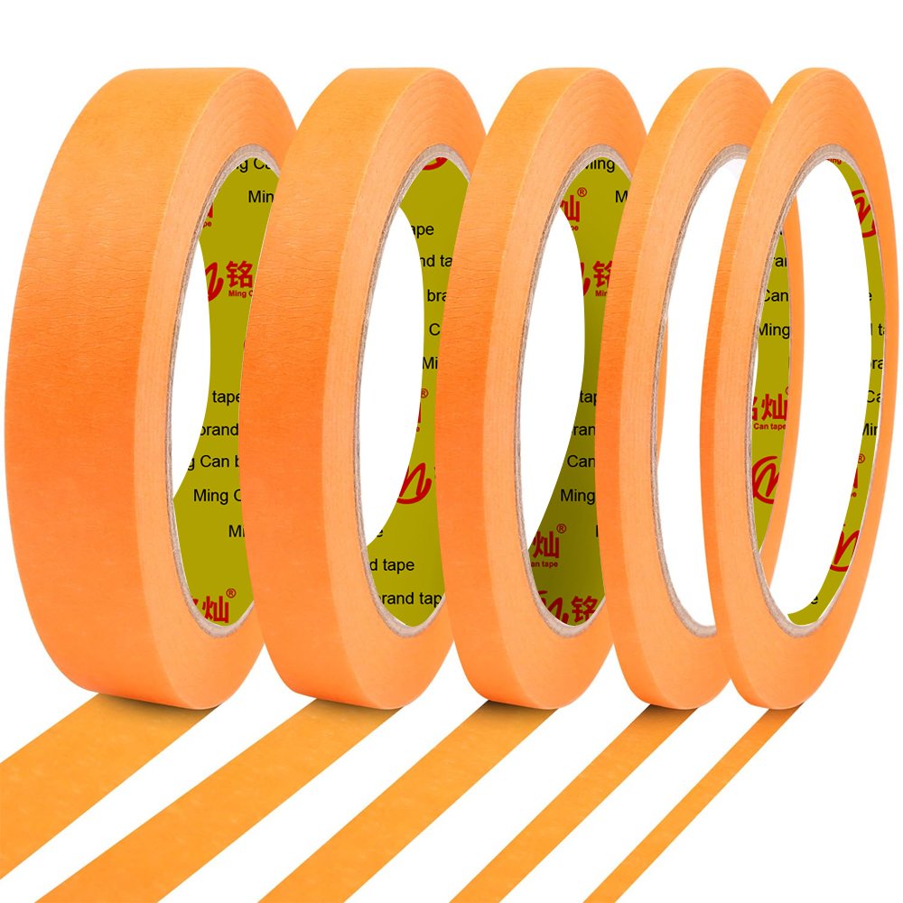custom 1inch Orange decoration Anti-UV Resistant Painting masking washi paper tape