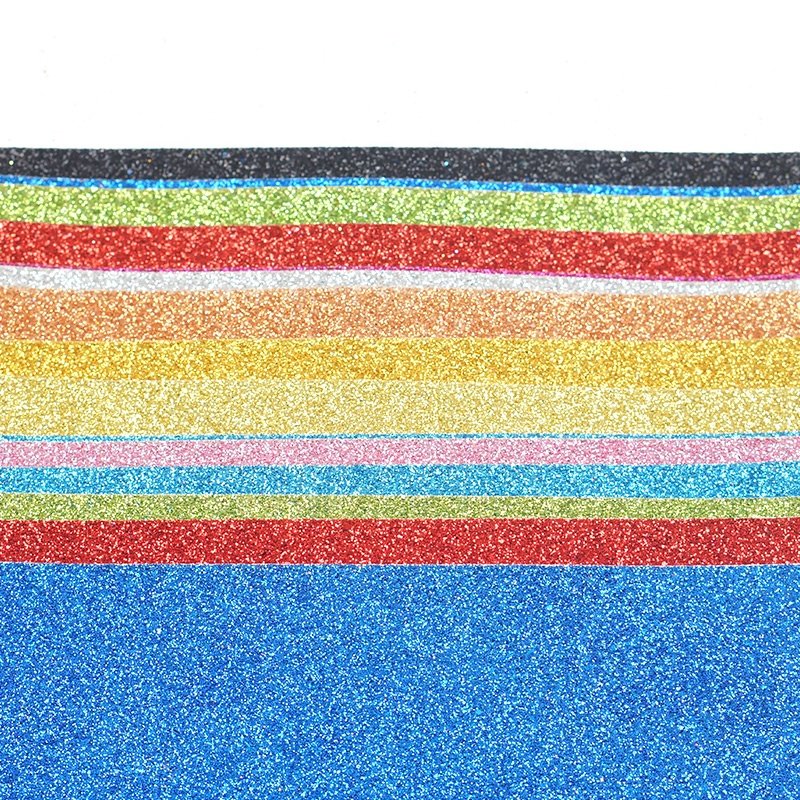 Non-toxic A4 40*60cm 50*70cm shining rubber glitter EVA foam sheet Goma EVA foam roll EVA paper