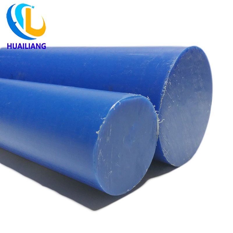 hot sale wear resistant Nylon/HDPE plastic bar colorful plastic round rod solid extruded rods