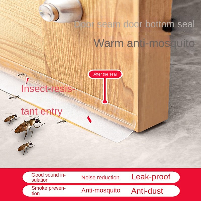 Door Bottom and Window Rubber Strip Windproof Thermal Insulation for Glass Door Frame Gap Waterproof Adhesive Windshield Seal