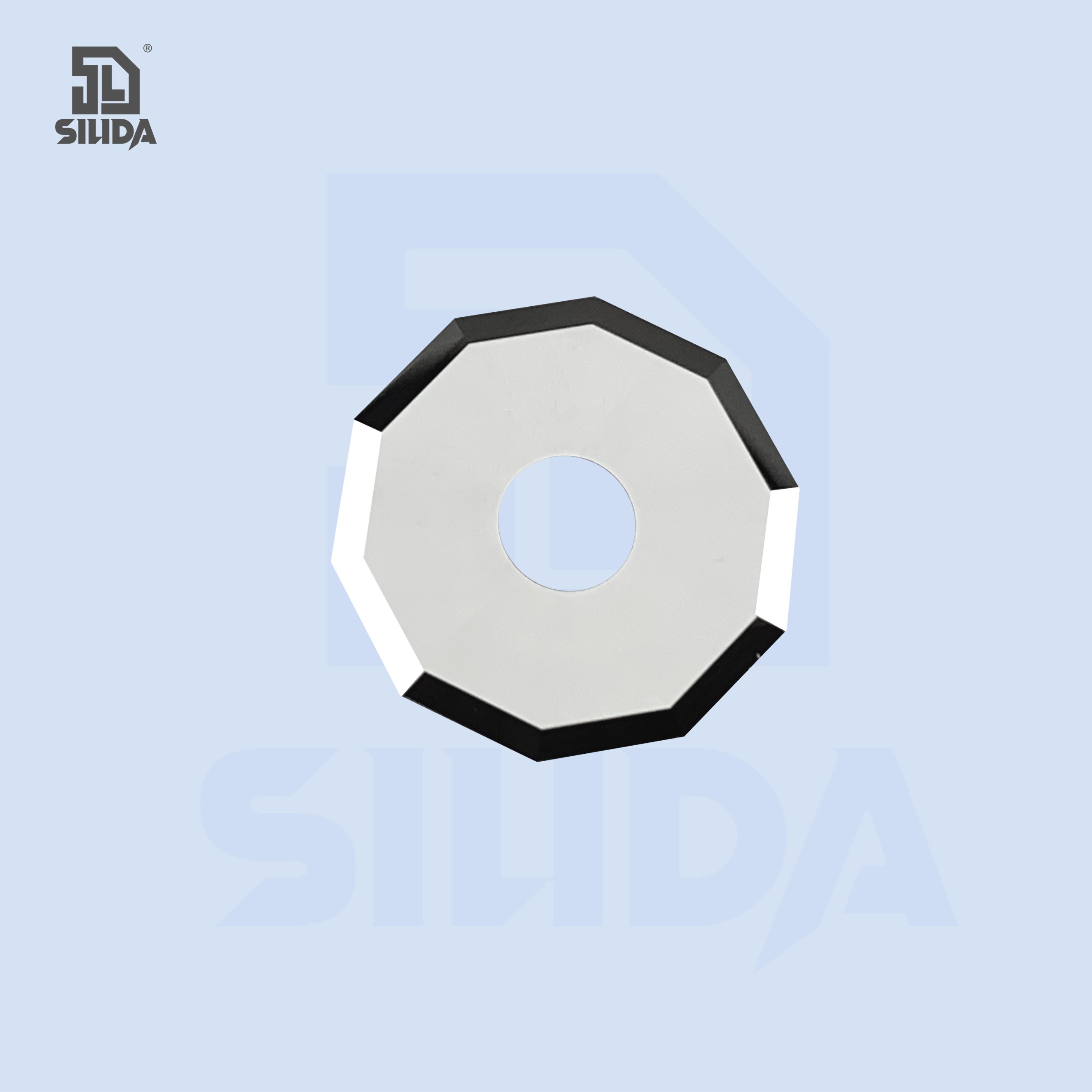 Z50 Z51 Z52 for ZUND Decagonal circular cutting blade Inner diameter 8mm Tungsten carbide cutting blades for textiles