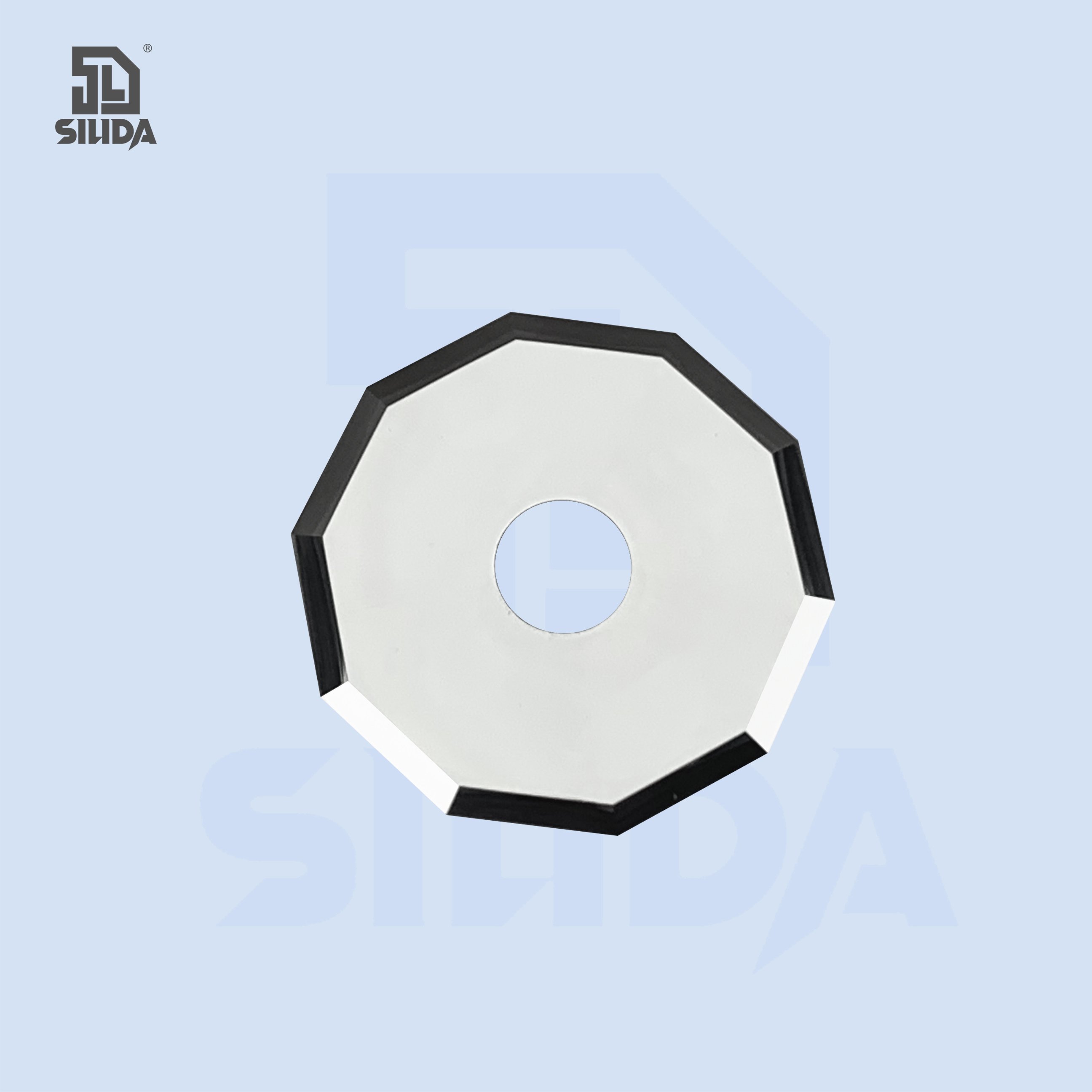 Z50 Z51 Z52 for ZUND Decagonal circular cutting blade Inner diameter 8mm Tungsten carbide cutting blades for textiles