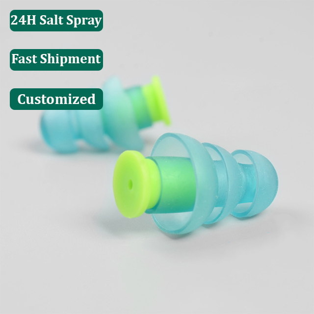 Manufacturer Offers Custom Processing Services Two-color Noise-canceling Earplugs Silicone FKM EPDM Moulded Rubber Parts