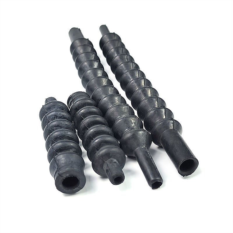 Custom Irregular/Profiled Rubber Bellows - Flexible HNBR Hose, Automotive & Car Dust Cover, Silicone Flange Cover