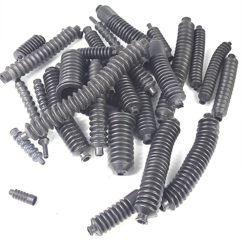Custom Irregular/Profiled Rubber Bellows - Flexible HNBR Hose, Automotive & Car Dust Cover, Silicone Flange Cover