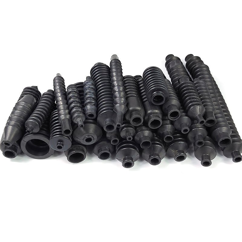 Custom Irregular/Profiled Rubber Bellows - Flexible HNBR Hose, Automotive & Car Dust Cover, Silicone Flange Cover