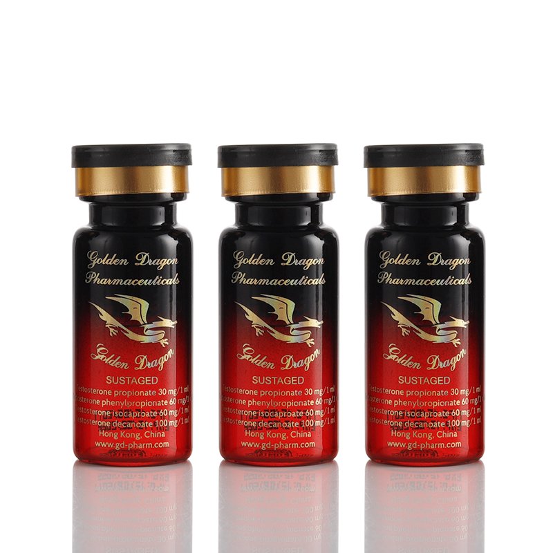 Custom size logo printed clear amber tubular injection glass vial bottle pharmaceutical 10ml vials