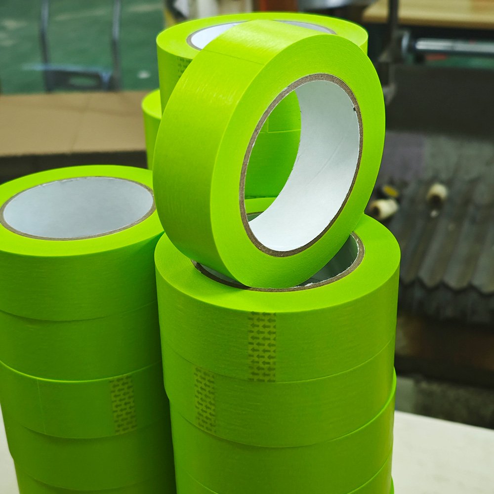 High temperature automotive green washi crepe paper refinish painters masking tape for car automotive painting washi tape