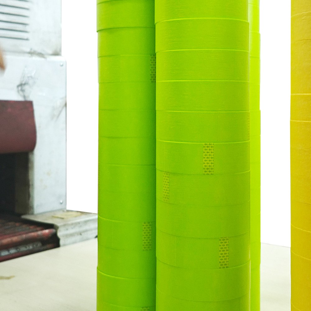 High temperature automotive green washi crepe paper refinish painters masking tape for car automotive painting washi tape