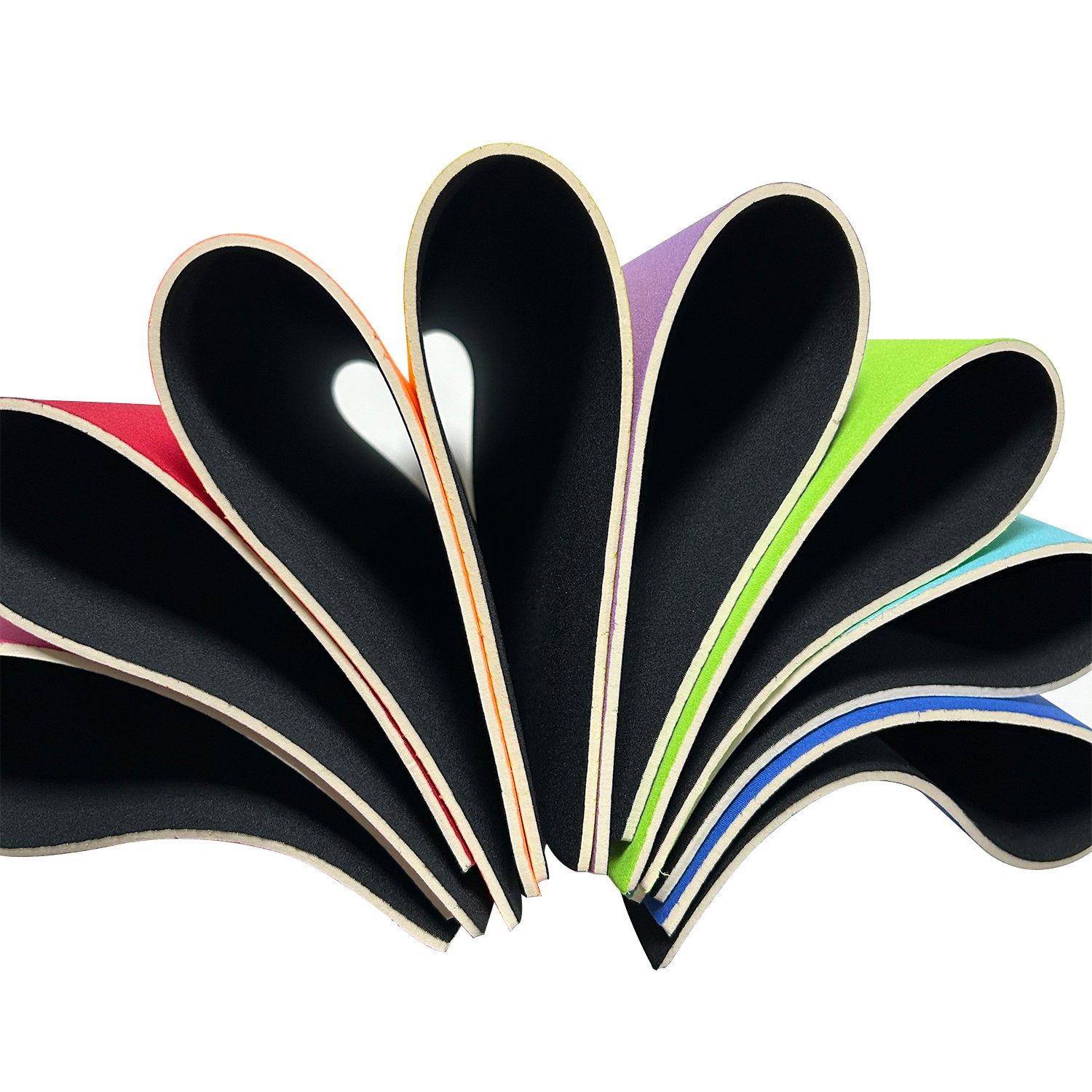 Wholesale Customized Neoprene Material 2mm Stretchy Polyester 1-10mm Solid Neoprene Fabric Roll