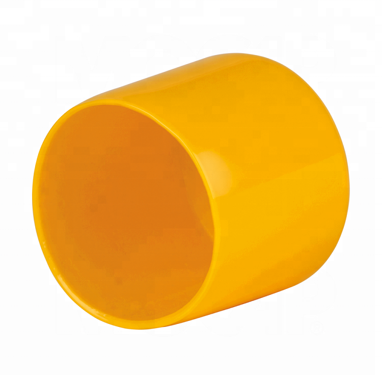 Round black flexible soft dip molding rubber end cap pvc vinyl end caps