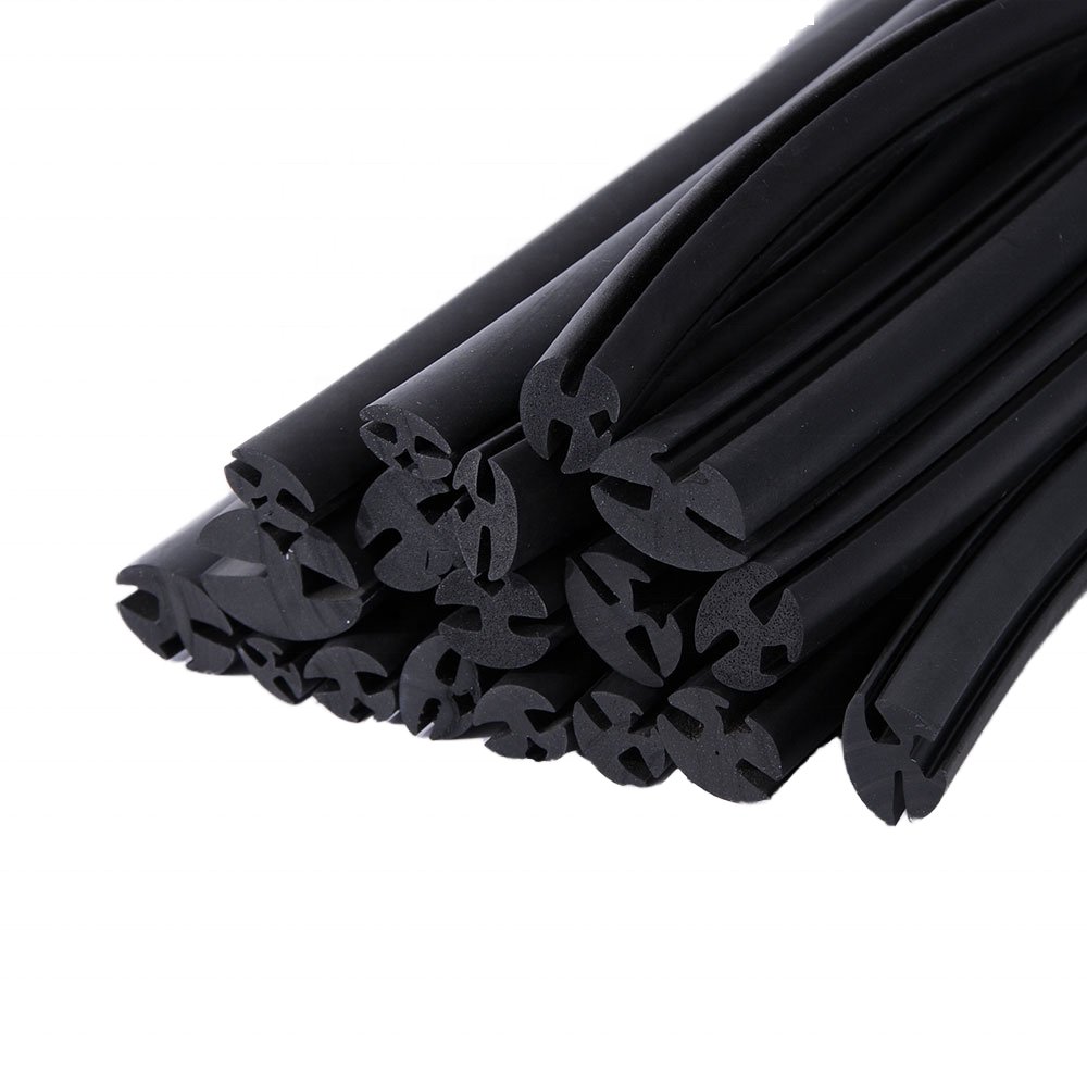 Waterproof Auto Glass Window Windshield Pressure Seal Three-Port Two-Port EPDM Rubber Strip Cutting Welding Automotive Rubber
