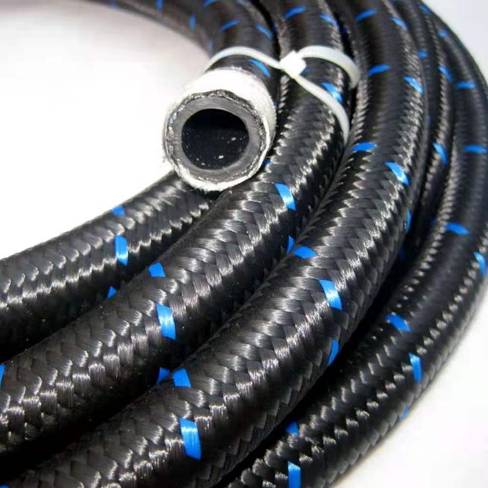 Racing Automotive AN4 AN6 AN8 AN10 AN12 AN16 AN20 Nylon Stainless Steel Braided e85 Oil Cooler Fuel Line Rubber Hose
