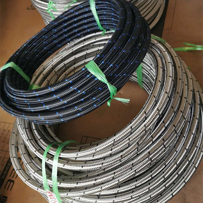 Racing Automotive AN4 AN6 AN8 AN10 AN12 AN16 AN20 Nylon Stainless Steel Braided e85 Oil Cooler Fuel Line Rubber Hose