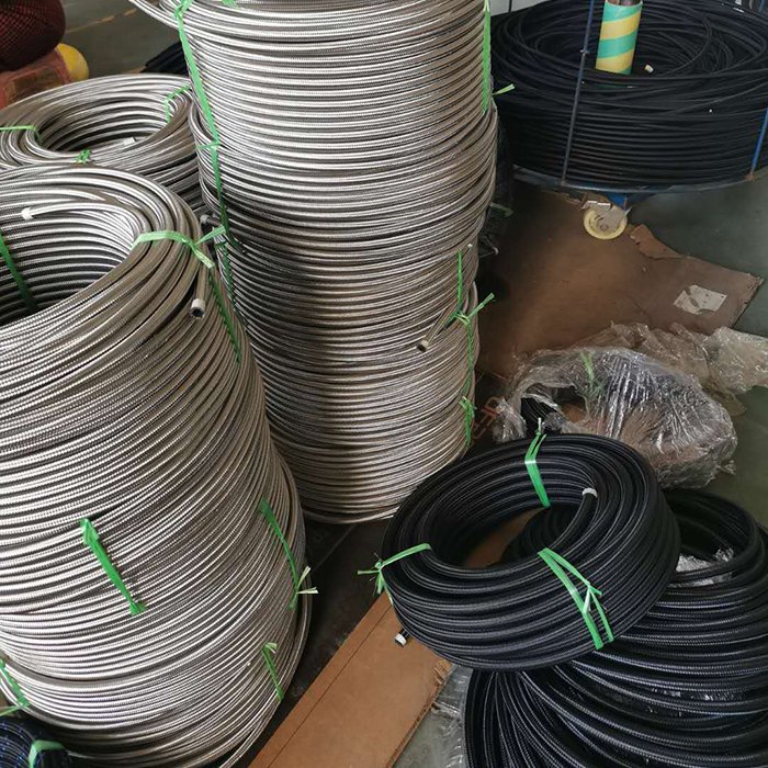 Racing Automotive AN4 AN6 AN8 AN10 AN12 AN16 AN20 Nylon Stainless Steel Braided e85 Oil Cooler Fuel Line Rubber Hose