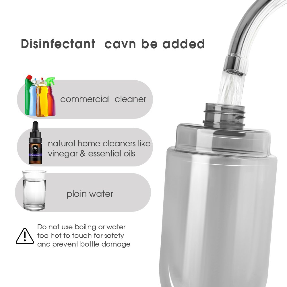 Masthome White Easy Cleaning 3 Section Stainless Steel Handle Microfiber Magic Flat Water Spray Mop